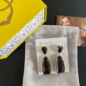 Kendra Scott black drop earrings, limited edition
